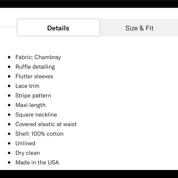 Misa Los Angeles Dress Idonia Maxi Lace Chambray Striped Dress Size M - Picture 4 of 9